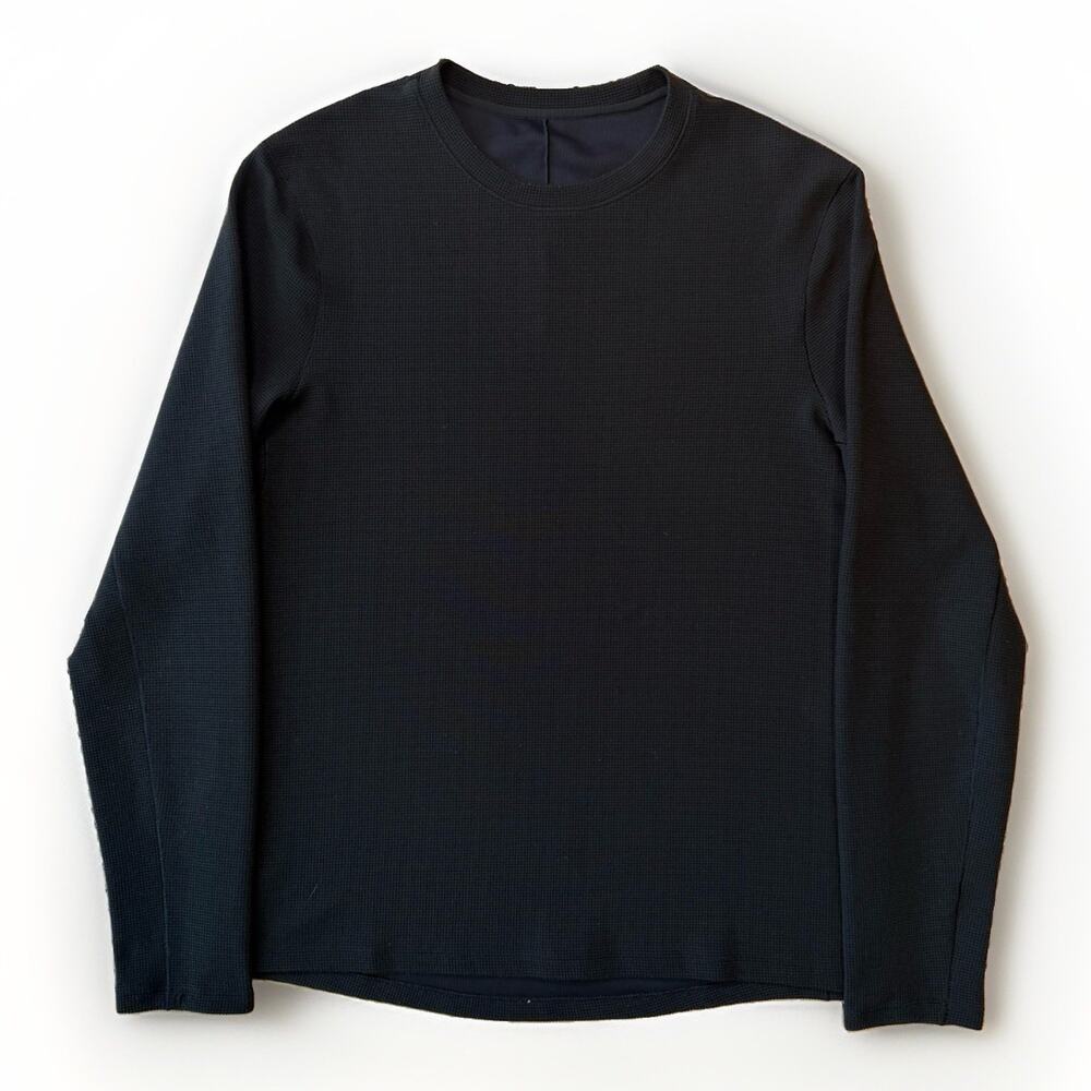 Lululemon Thermal Shirt Medium Black Long Sleeve Workout Athleisure Sportswear